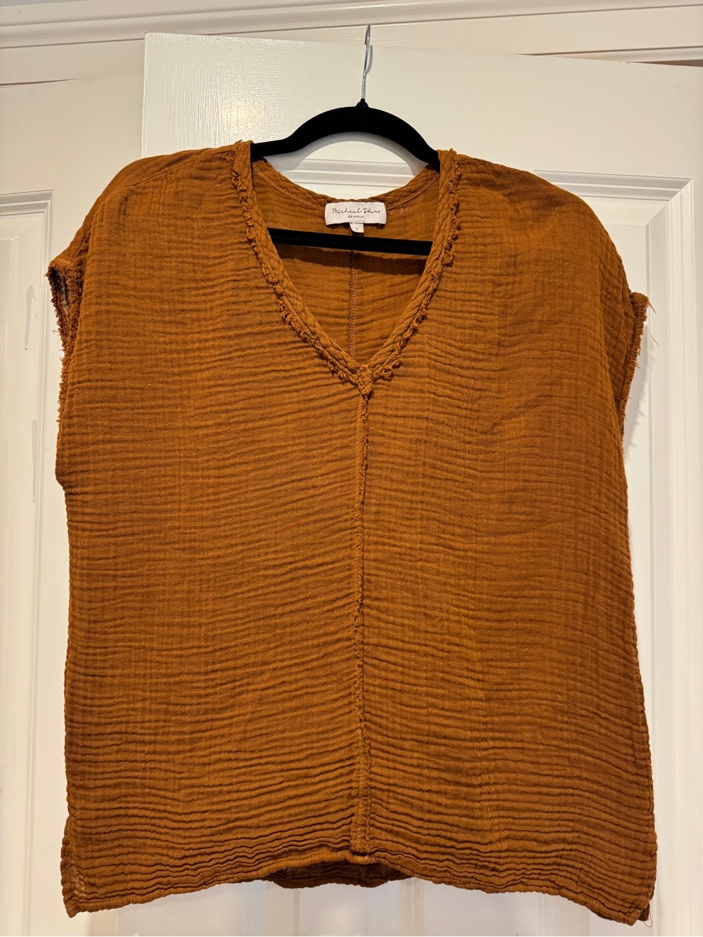 Michael Stars Draya Gauze V-Neck Top